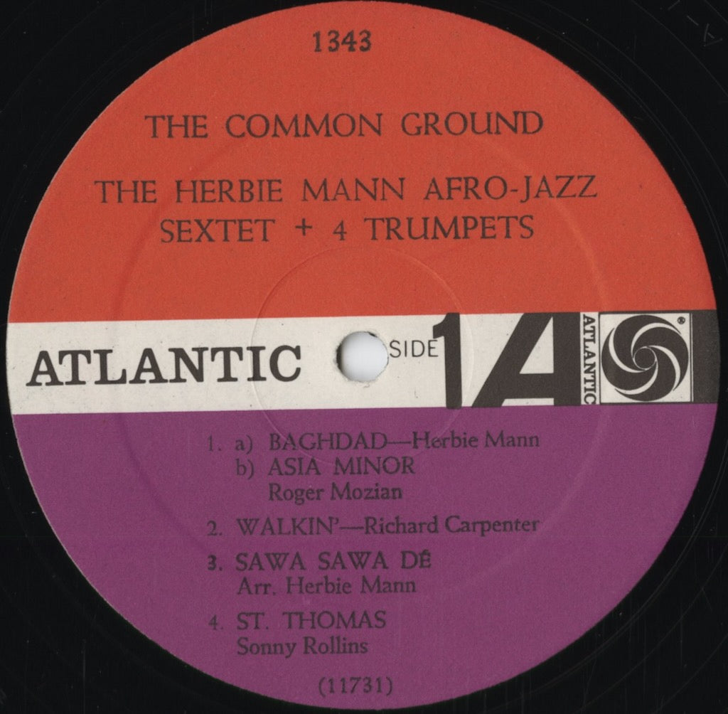 Herbie Mann - The Common Ground -MONO (1343) 1960's US Atlantic|中古LP