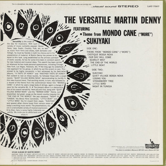 Martin Denny - The Versatile Martin Denny (LST-7307) 1963 US Liberty STEREO|中古LP