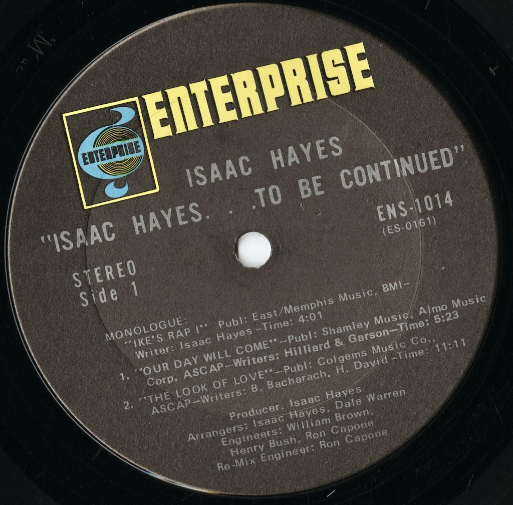 Isaac Hayes / アイザック・ヘイズ / ...To Be Continued (ENS-1014)