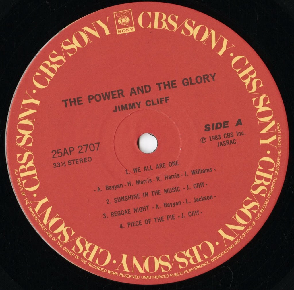 Jimmy Cliff / ジミー・クリフ / The Power And The Glory (25AP 2707)