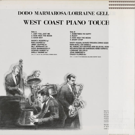 Dodo Marmarosa - Lorraine Geller – West Coast Piano Touch (NLP5011) LP 1992 JPN Vantage / Norma|中古LP