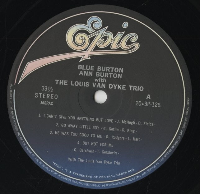 Ann Burton / アン・バートン / Blue Burton (20 3P-126)