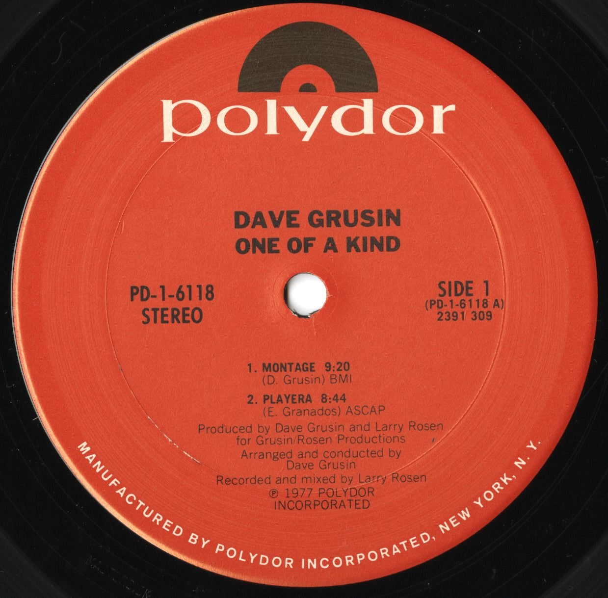 Dave Grusin / デイヴ・グルーシン / One Of A Kind (PD-1-6118)