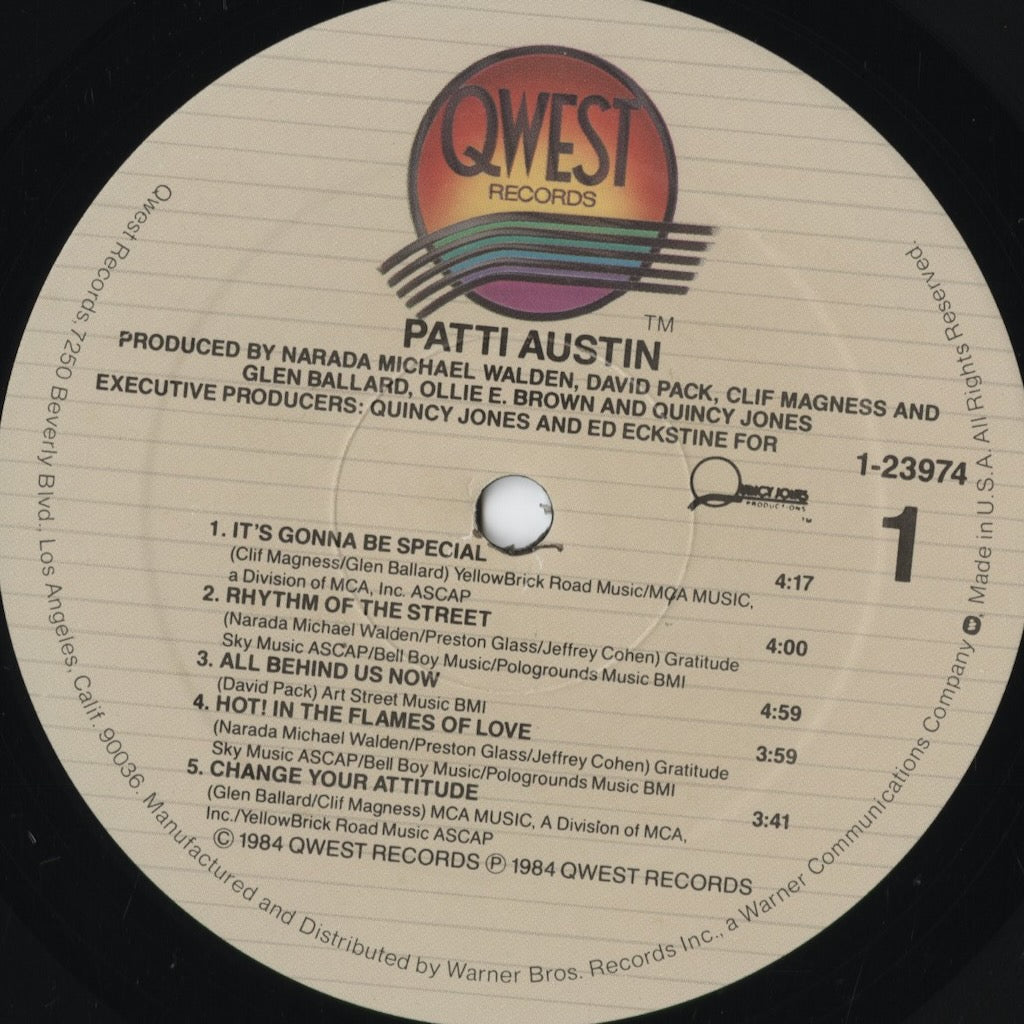 Patti Austin - Patti Austin (23974-1) 1984 US Qwest|中古LP