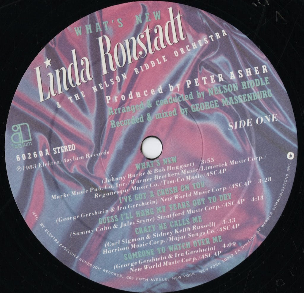 Linda Ronstadt - What's New (9 E1-60260) 1983 US Asylum|中古LP