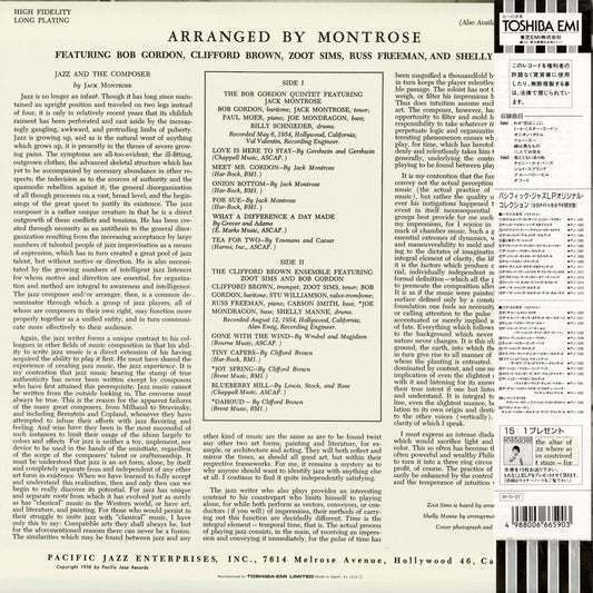 Jack Montrose – Arranged By Montrose (PJ-1214) LP 1991 JPN Pacific Jazz|中古LP