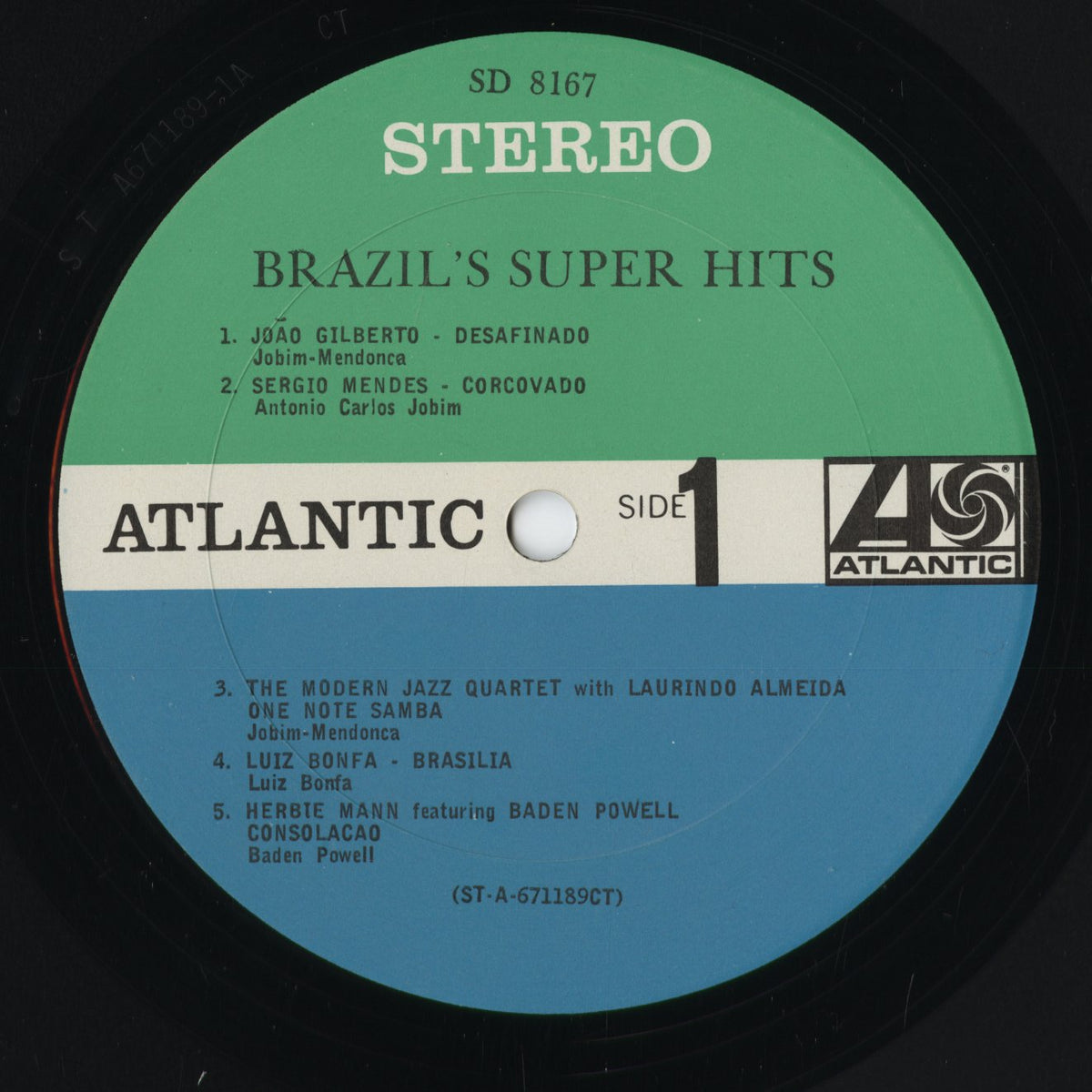 V.A. - Brazil's Super Hits (SD 8167) 1968 US Atlantic|中古LP