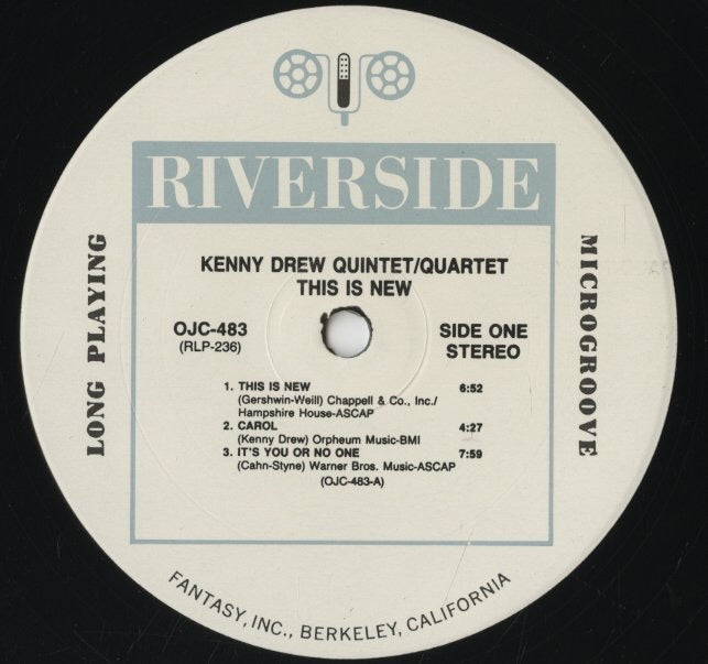 Kenny Drew / ケニー・ドリュー / This Is New (OJC-483)