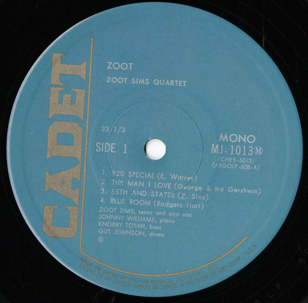 Zoot Sims / Zoot (BT-8053) LP 1976 JPN Chess|中古LP