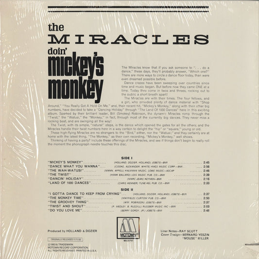 The Miracles - Doin' Mickey's Monkey (M5-217V1) LP 1981 US Motown|中古LP