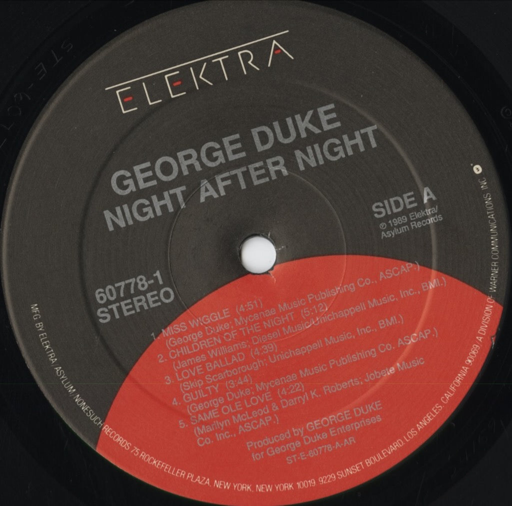 George Duke - Night After Night (60778-1) 1989 US Elektra|中古LP