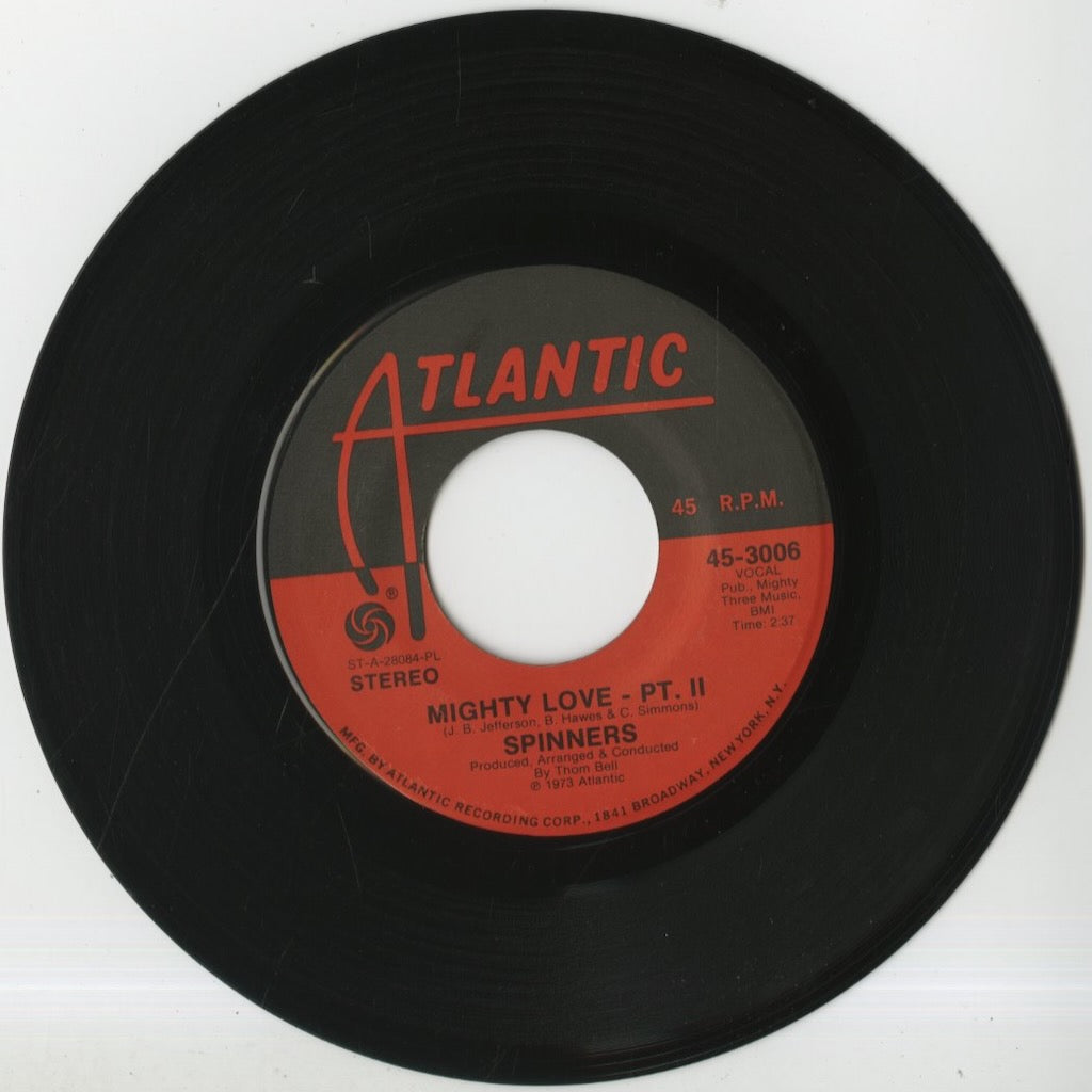 Spinners - Mighty Love (Part 1 & 2) (45-3006) 1973 US Atlantic|中古7inch