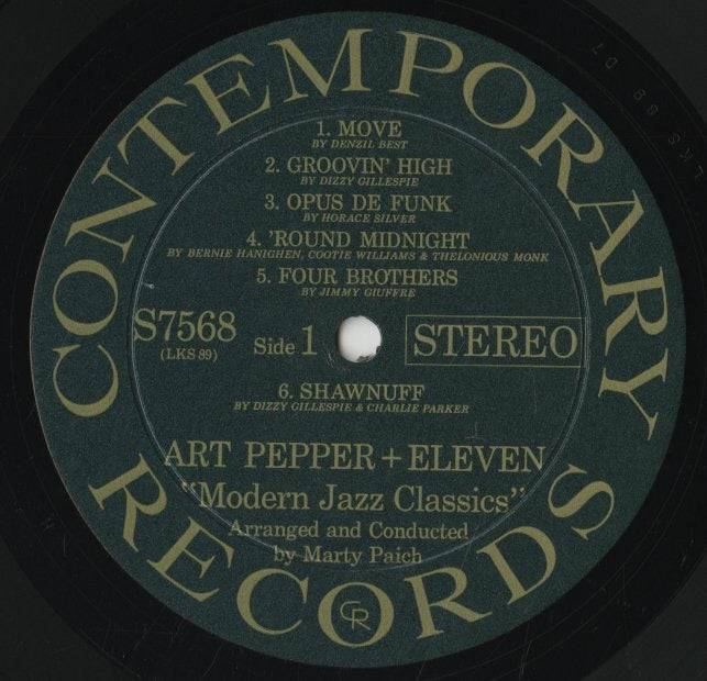 Art Pepper / アート・ペッパー / Art Pepper + Eleven (S7568)