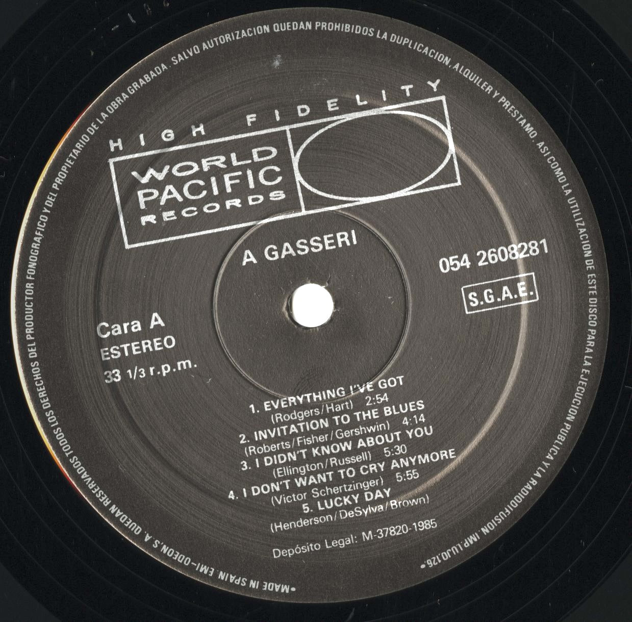 Annie Ross - A Gasser! (WP-1285) LP 1985 SPA World Pacific|中古LP