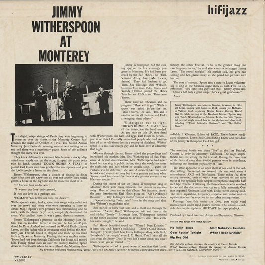 Jimmy Witherspoon / At The Monterey Jazz Festival (YW-7532-EV) LP JPN Columbia|中古LP