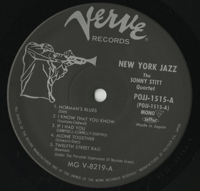 Sonny Stitt / ソニー・スティット / New York Jazz (POJJ-1515)