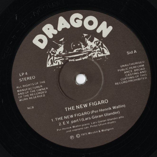 Lars-Göran Ulander, Per-Henrik Wallin, Peter Olsen - The New Figaro (LP 4) LP 1975 SWE Dragon|中古LP