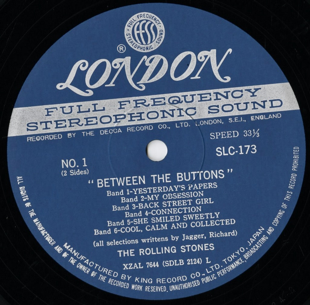 Rolling Stones - Between The Buttons (SLC 173) LP 1967 JPN London/King|中古LP