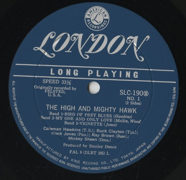 Coleman Hawkins / コールマン・ホーキンス / The High And Mighty Hawk (SLC-190(M))