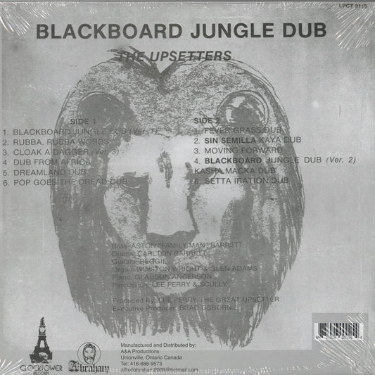 Lee Perry The Upsetters Blackboard Jungle Dub CTLP0115 LP 1973 Canada Clocktower リー・ペリー キング・タビー ダブ レゲエ King Tubby back cover