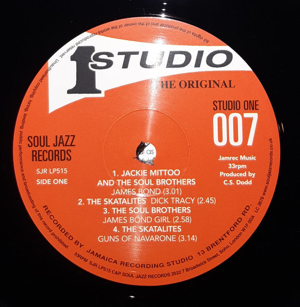 V.A. - Studio One 007 - Licensed To Ska (SJR-LP515) 2023 UK Soul Jazz Records|新品LP