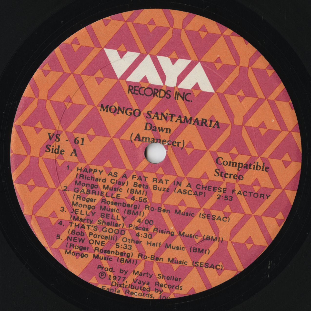 Mongo Santamaria - Dawn (JMVS-61) LP 1977 US Vaya|中古LP