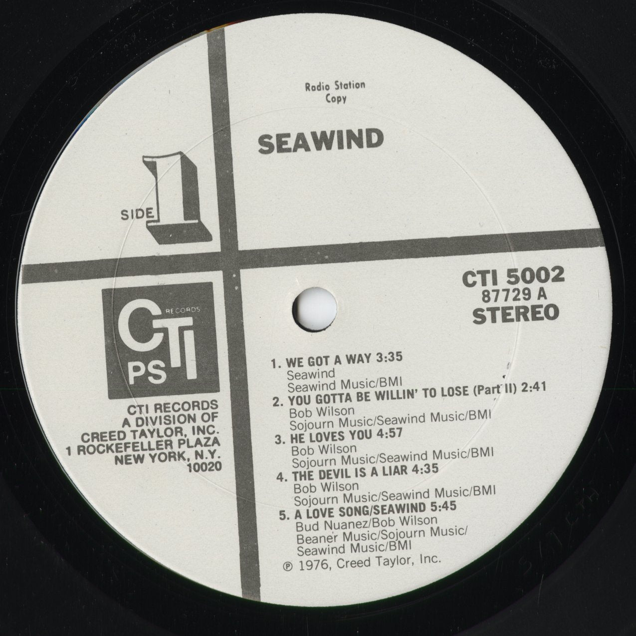 Seawind - Seawind (CTI 5002) 1976 US CTI|中古LP