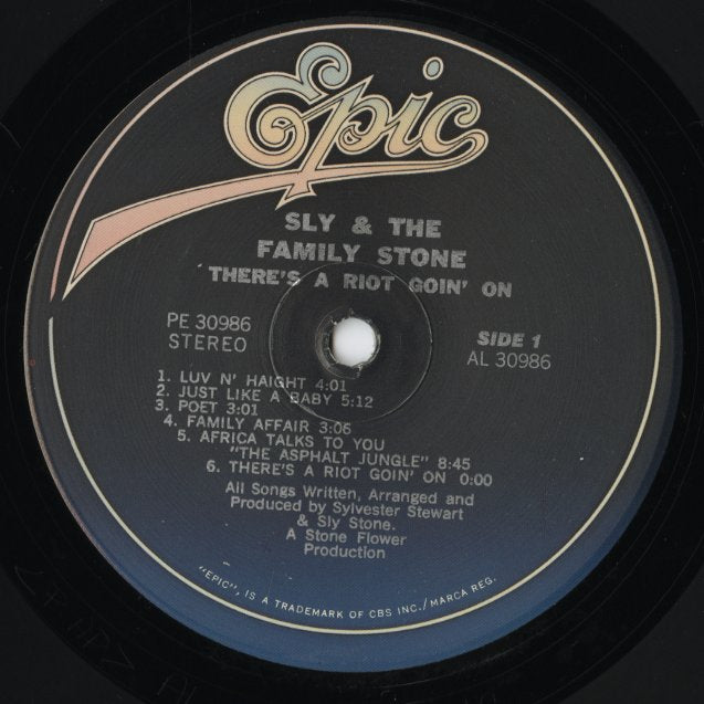 Sly & The Family Stone / スライ&ザ・ファミリー・ストーン / There's A Riot Goin' On (PE 30986) US盤リイシュー