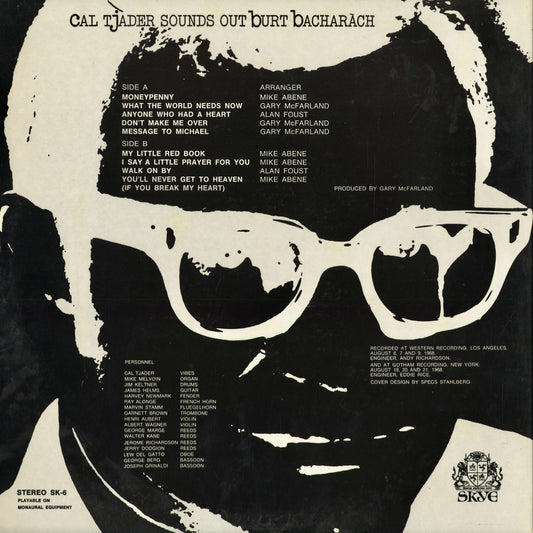 Cal Tjader - Cal Tjader Sounds Out Burt Bacharach (SK-6) 1968 US Skye|中古LP
