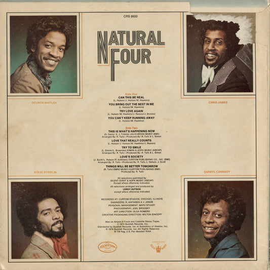 Natural Four - Natural Four (CRS-8600) 1974 US Curtom|中古LP