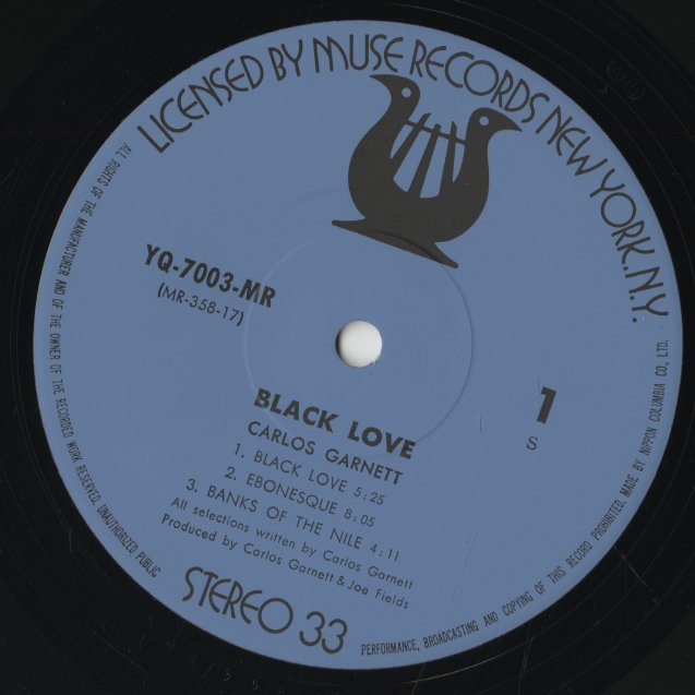 Carlos Garnett / カルロス・ガーネット / Black Love (YQ-7003-MR)