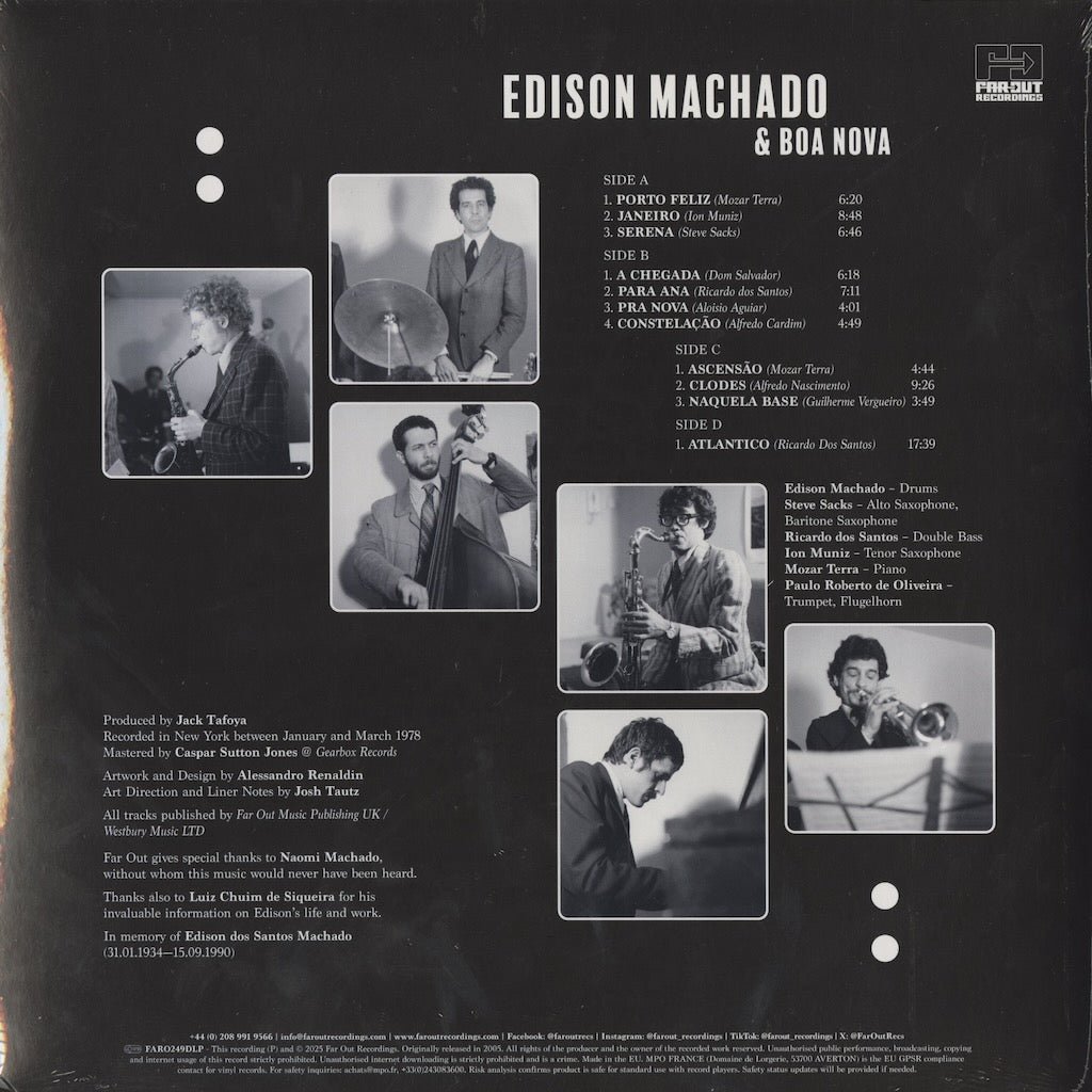 Edison Machado & Boa Nova / エヂソン・マシャド & ボア・ノヴァ -2LP (FARO249DLP)