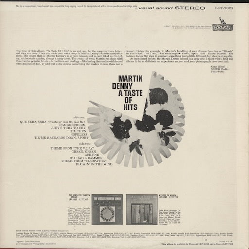 Martin Denny - A Taste Of Hits (LST-7328) 1964 US Liberty STEREO|中古LP