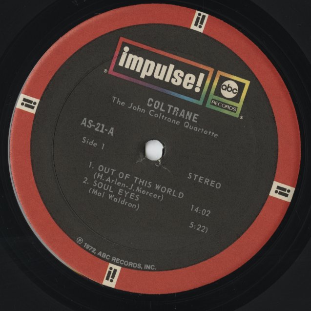 John Coltrane - Coltrane (A-21) 1972 US Impulse - ABC |中古LP