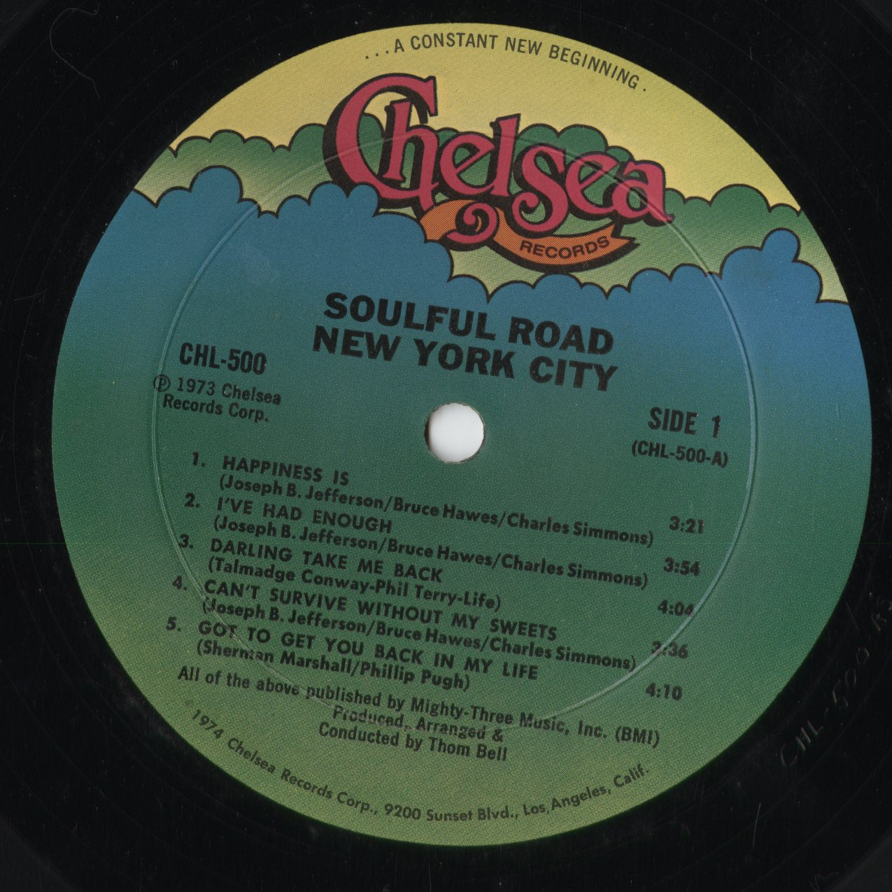 New York City - Soulful Road (CHL 500) 1974 US Chelsea|中古LP