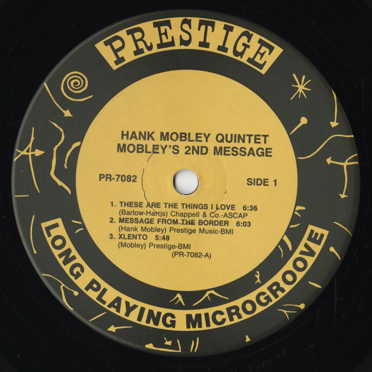 Hank Mobley - Mobley's 2nd Message (WWLJ-7048) 1992 US Prestige / Wave Jazz Classics|中古LP
