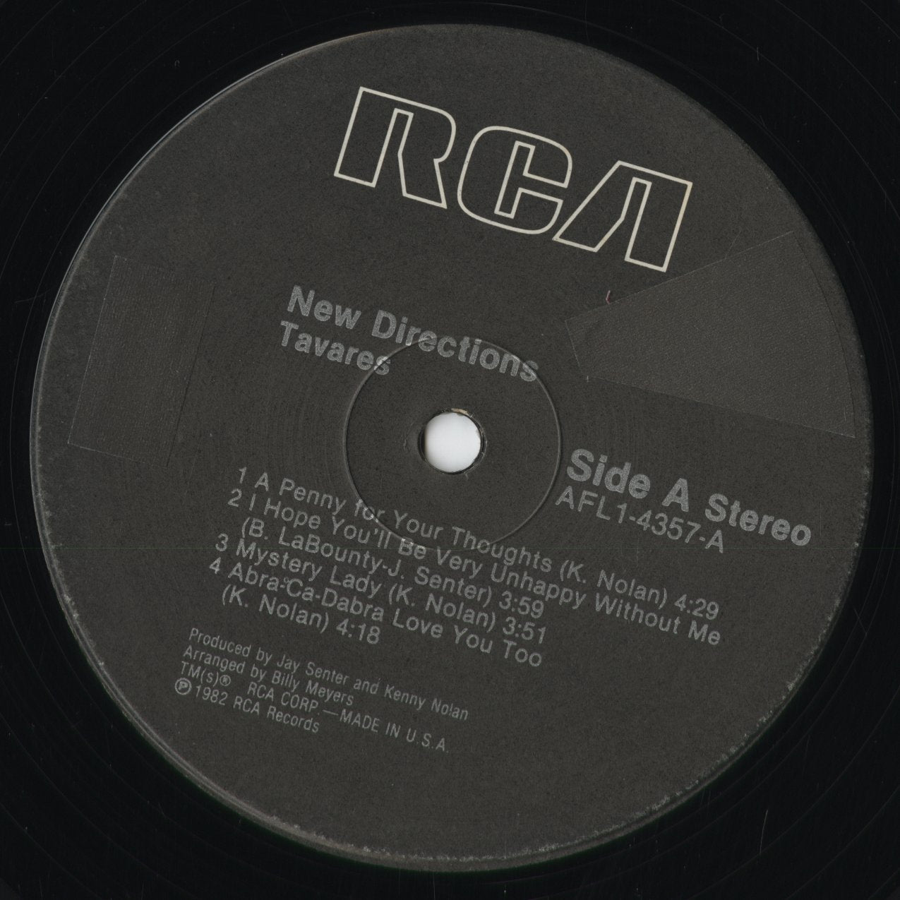 Tavares - New Directions (AFL1-4357) 1982 US RCA|中古LP