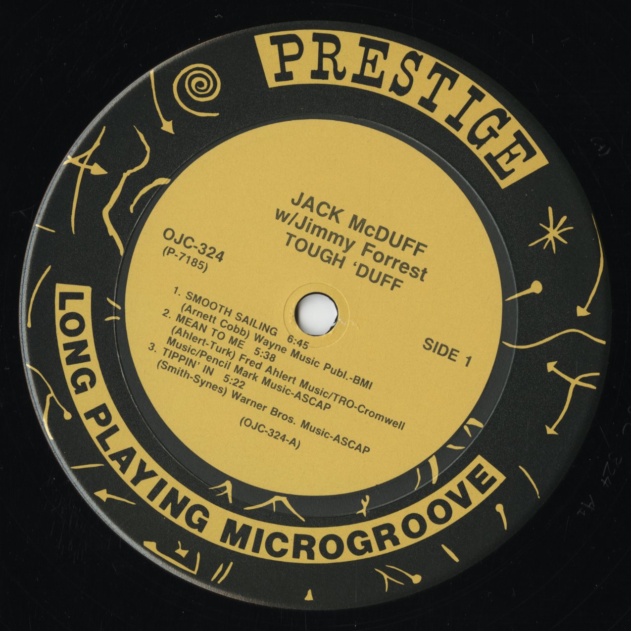 Brother Jack McDuff - Tough 'Duff (OJC-324) 1988 US Prestige / OJC|中古LP