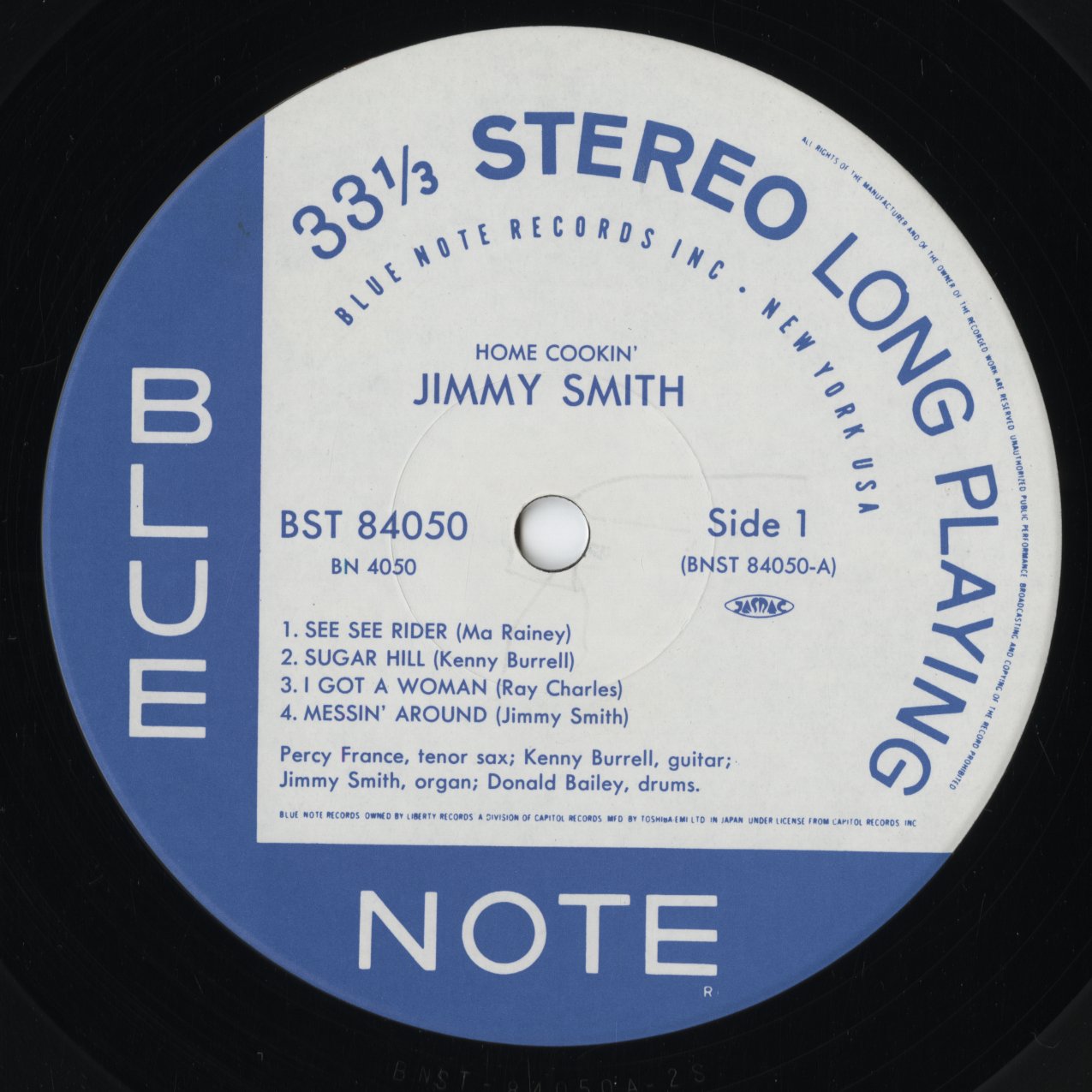 Jimmy Smith - Home Cookin' (BN 4050) 1992 JPN Blue Note|中古LP