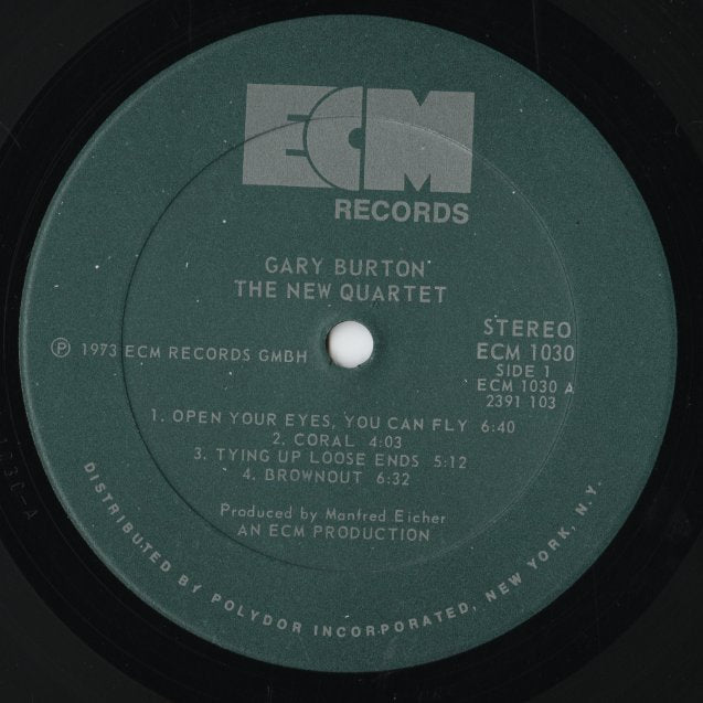 Gary Burton / ゲイリー・バートン / The New Quartet (ECM 1030 ST)