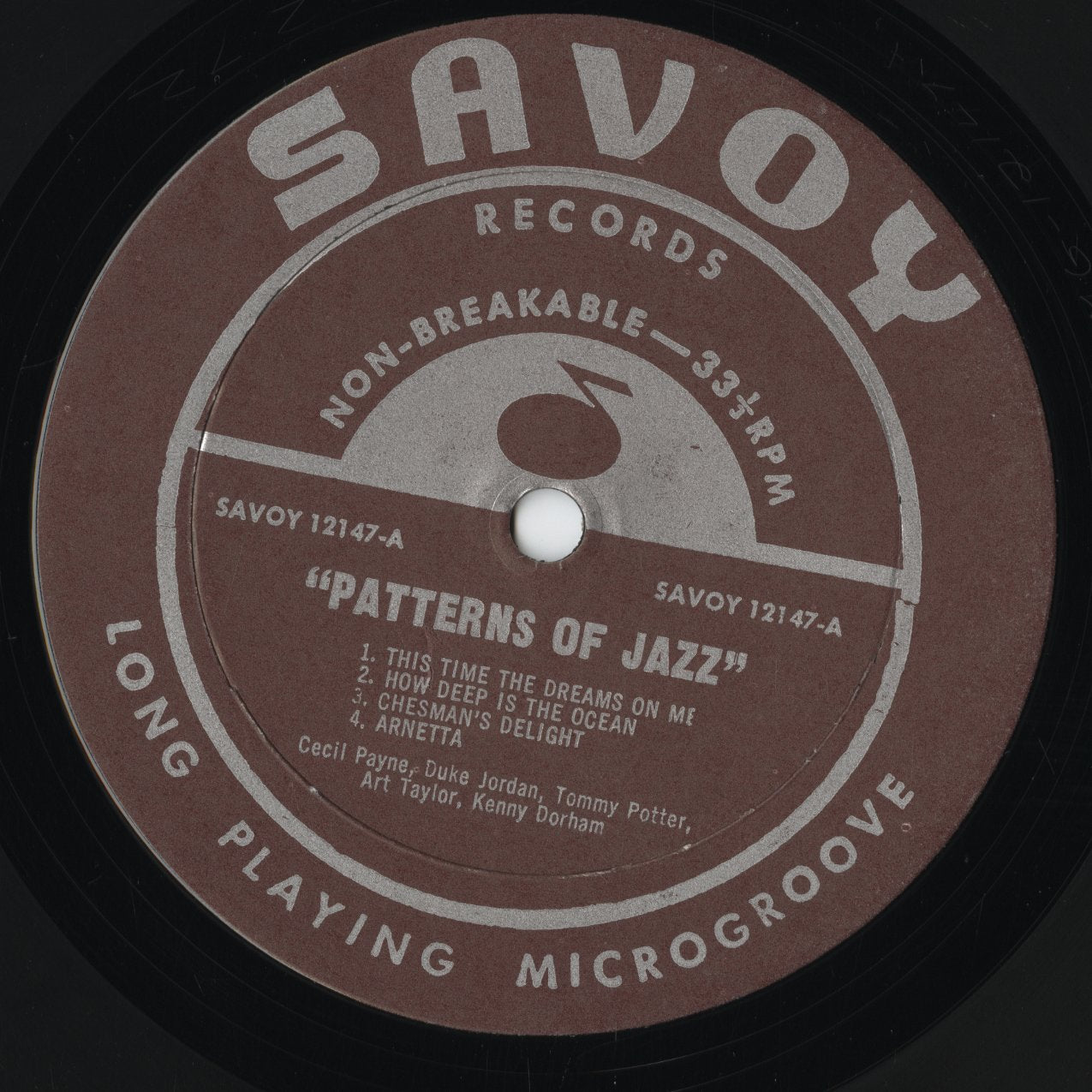 Cecil Payne - Patterns Of Jazz (MG 12147) LP 1970's US Savoy|中古LP