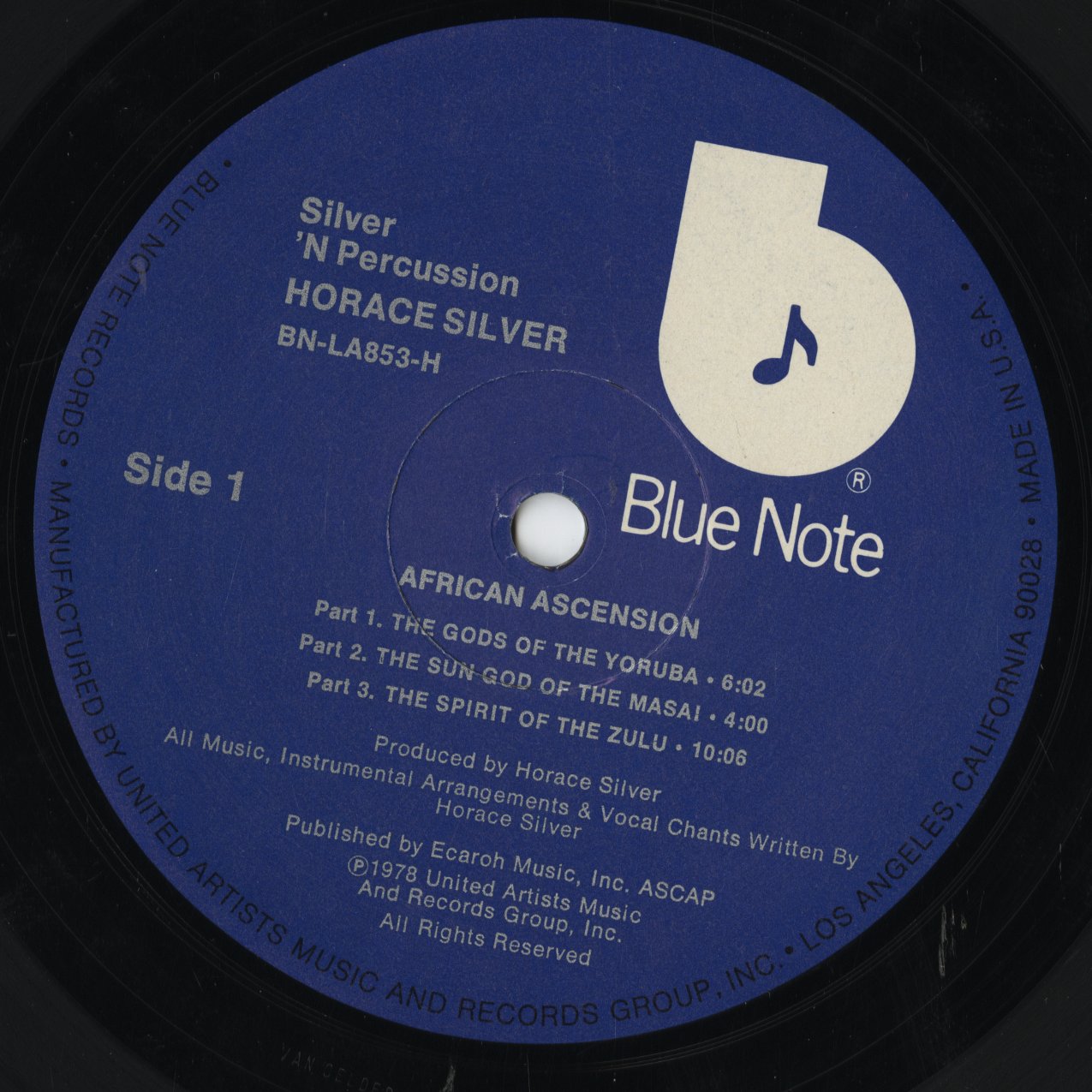 Horace Silver - Silver 'N Percussion (BNLA853H) LP 1978 US Blue Note|中古LP