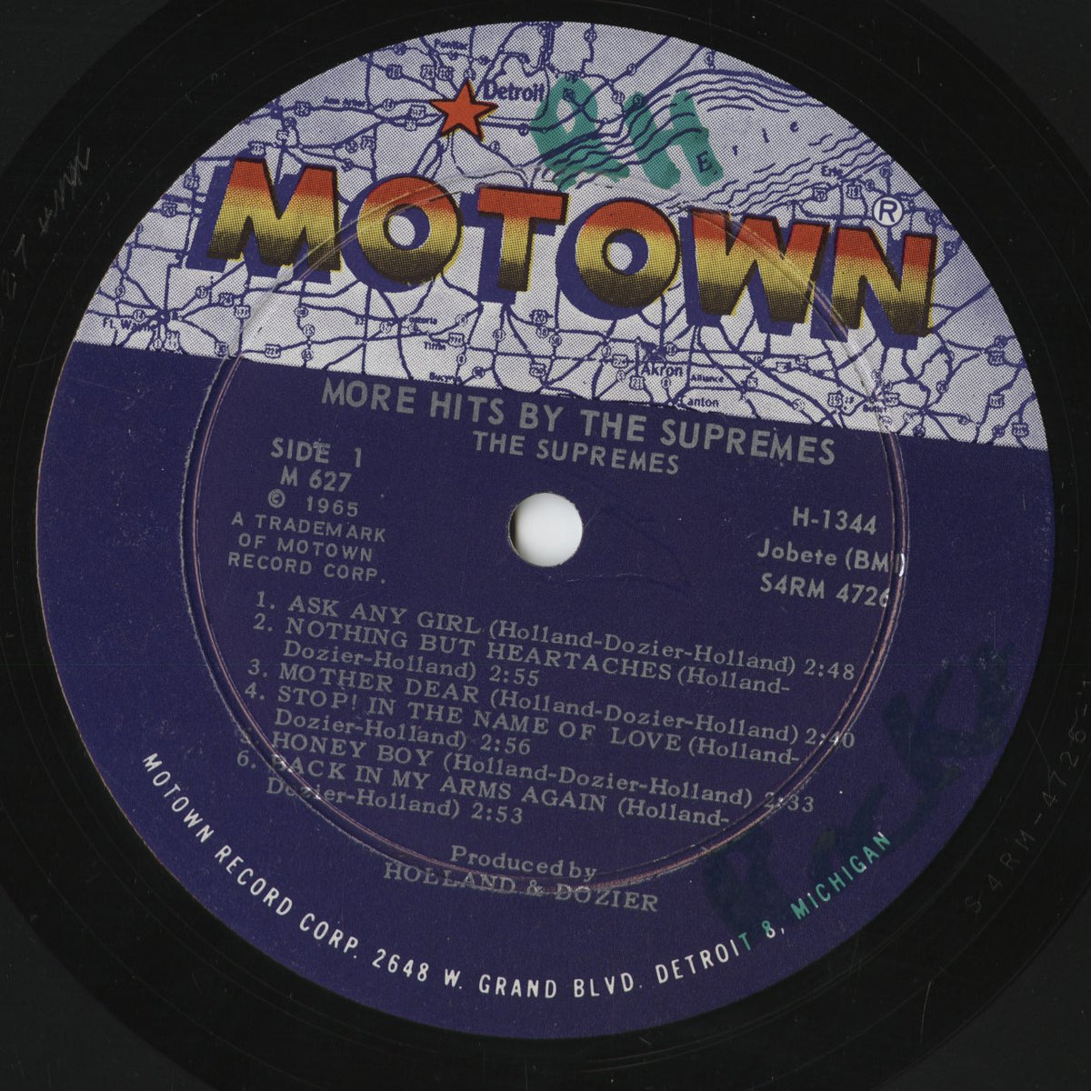 The Supremes - More Hits By The Supremes (627) 1965 US Motown|中古LP