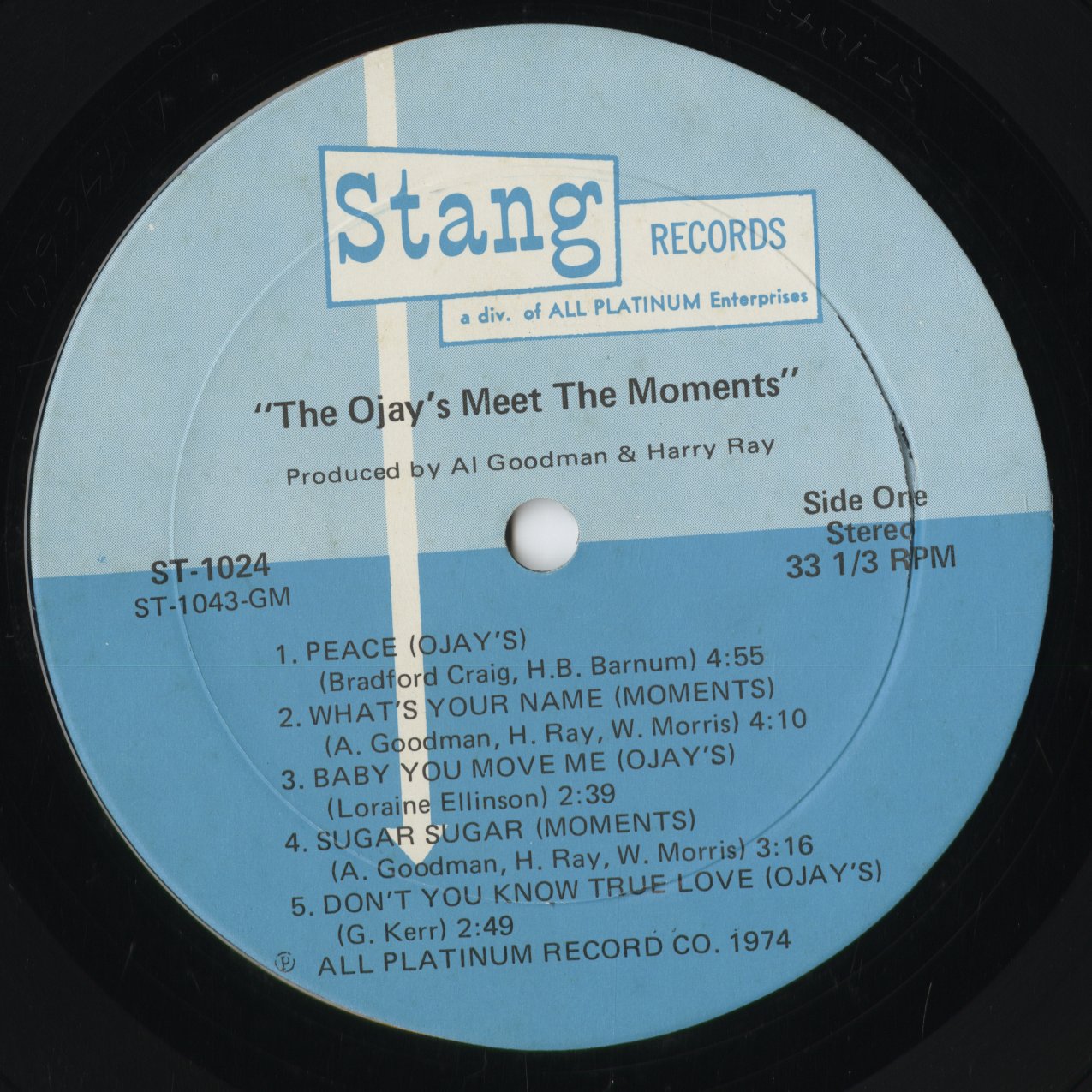 The O'Jays / The Moments - O'Jays Meet The Moments (ST1024) 1974 US Stang|中古LP