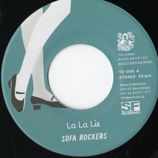 Sofa Rockers – La La Lie - Case of Insanity (TD 006) 2023 JPN | 新品7inch