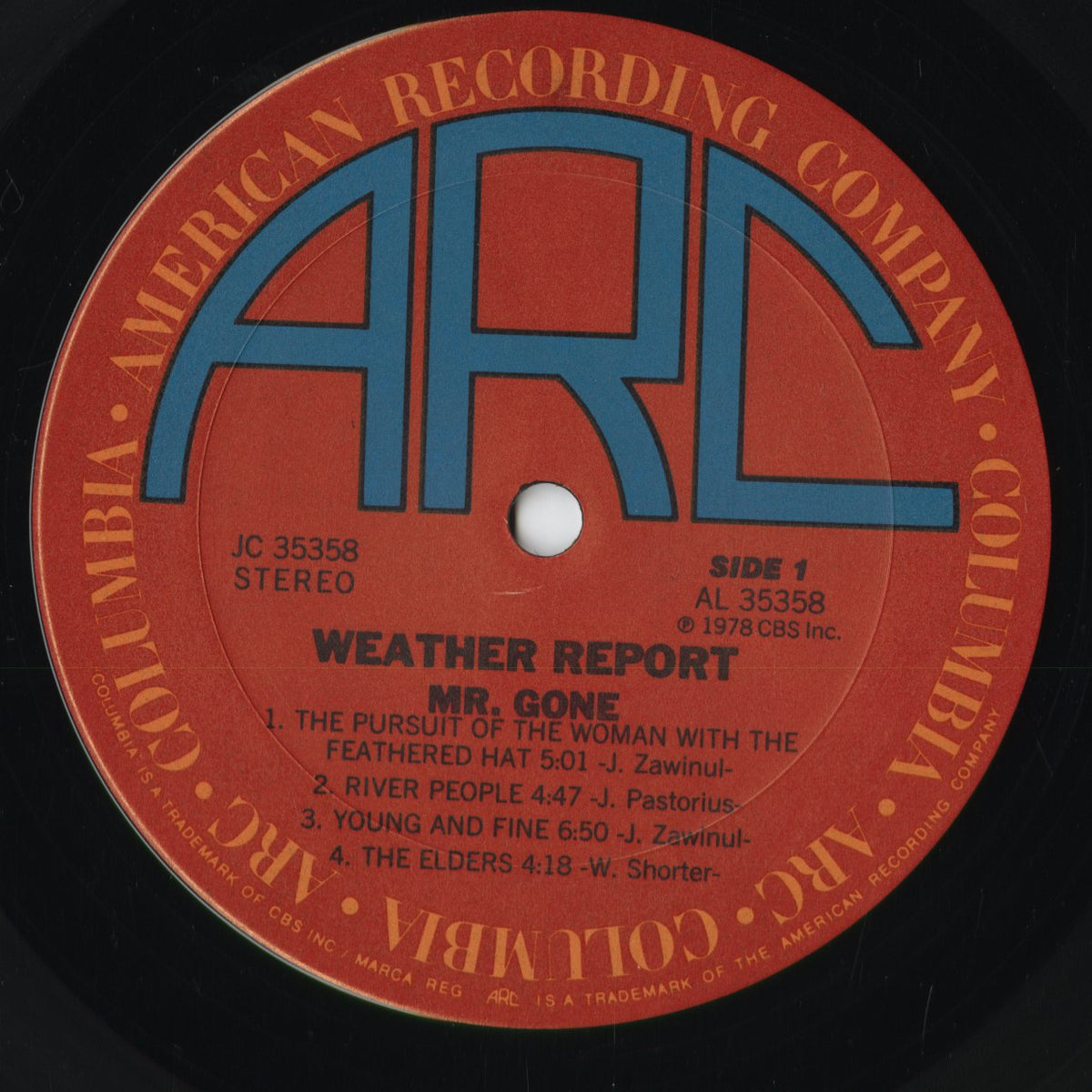Weather Report - Mr. Gone (JC35358) 1978 US Columbia / ARC|中古LP
