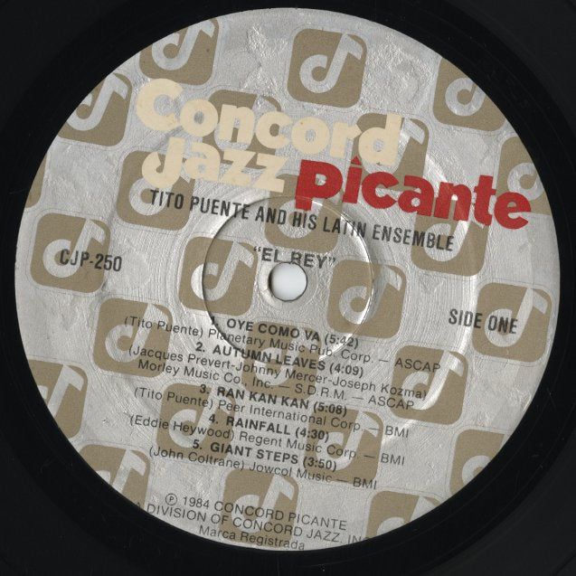 Tito Puente – El Rey (CJP 250) LP 1984 US Concord Picante | 中古LP
