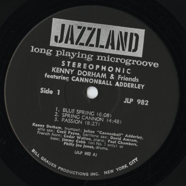 Kenny Dorham - Kenny Dorham And Friends (JLP 982) LP 1962 US Jazzland|中古LP