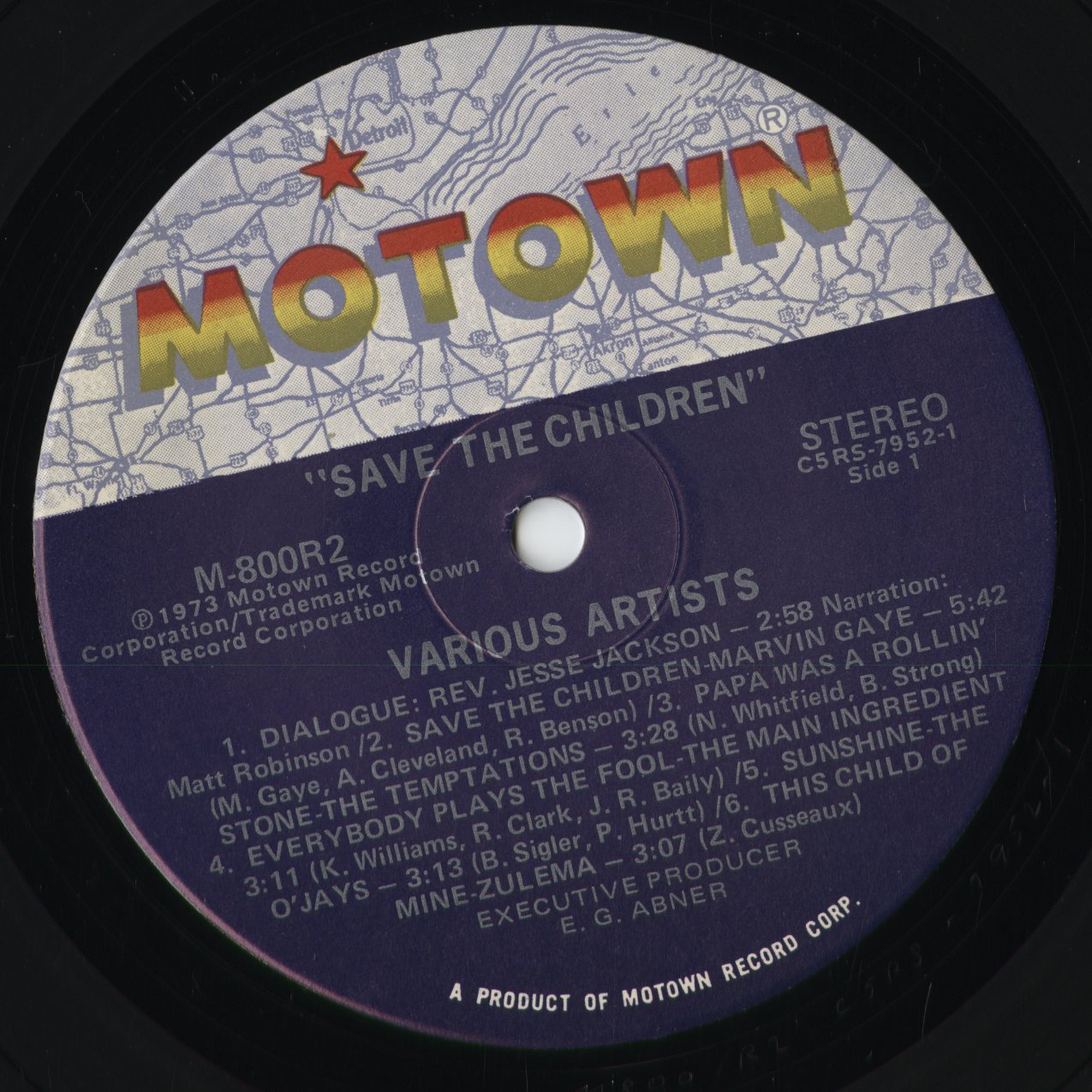 V.A. - Save The Children (N800-R2) 1973 US Motown|中古LP