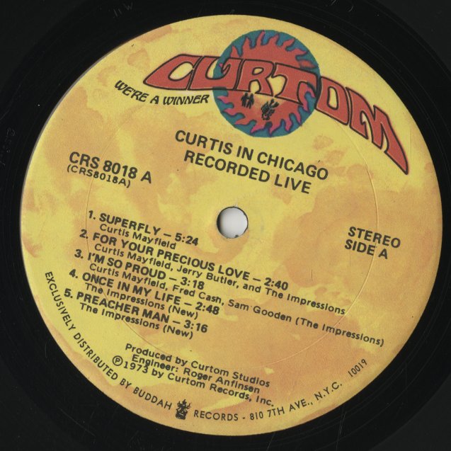 Curtis Mayfield / カーティス・メイフィールド / Curtis In Chicago (CRS 8018)